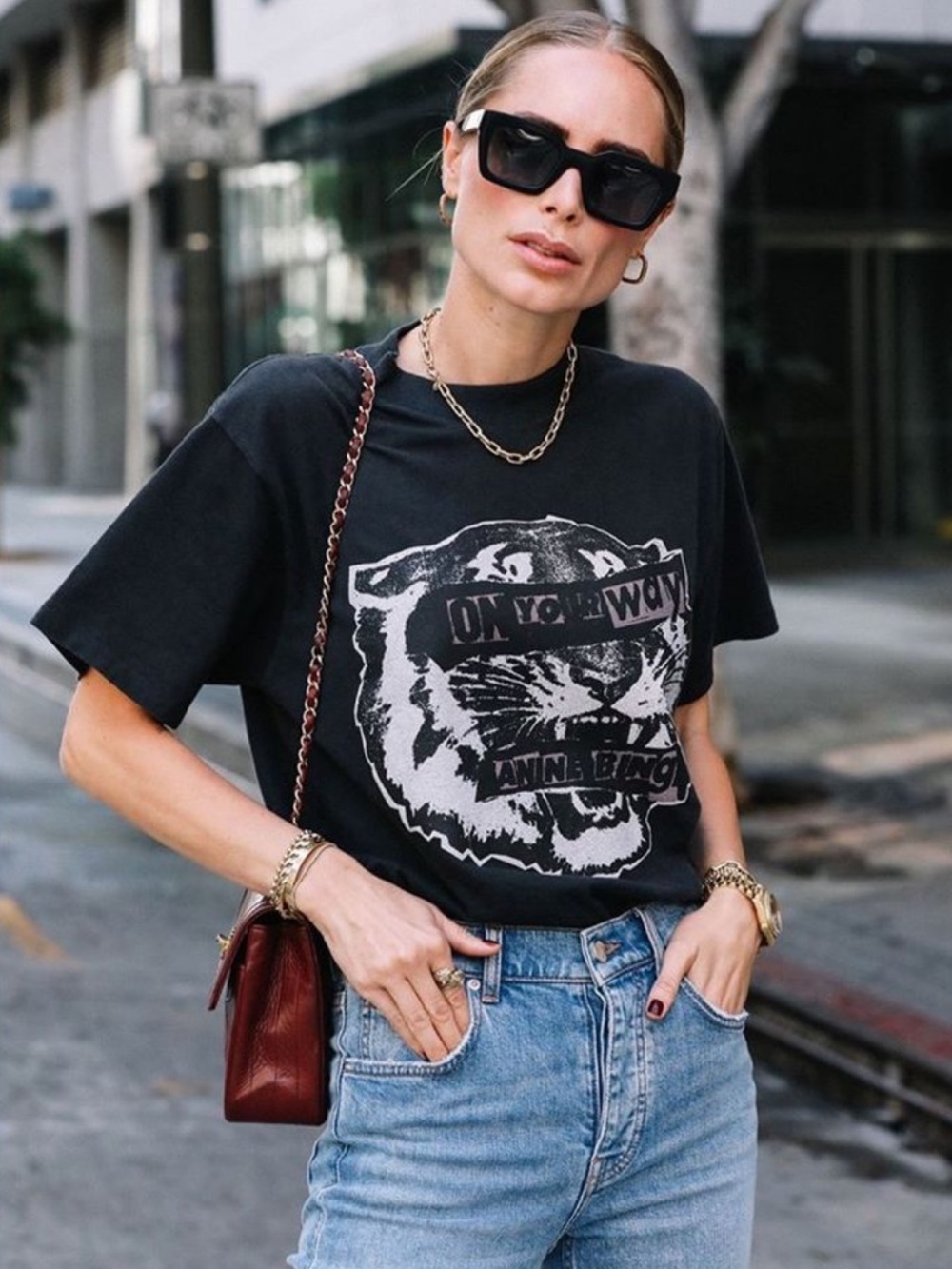 Anine Bing On your Way Tee Sz XS